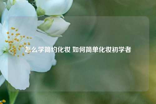 怎么学简约化妆 如何简单化妆初学者