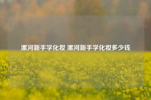 漯河新手学化妆 漯河新手学化妆多少钱